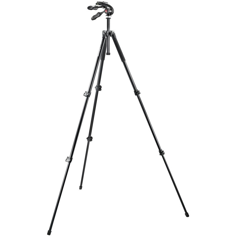 Trépied en aluminium Manfrotto Kit statif tripode MK 293 A3-D3Q2 tête ponaramique 3 voies