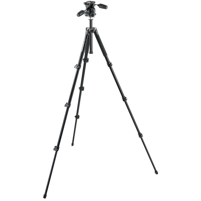 Trépied en aluminium Manfrotto Kit statif tripode MK 294 A4-D3RC2 tête panoramique 3 voies