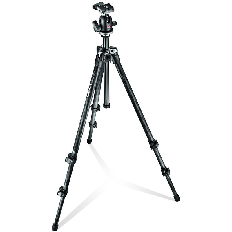 Manfrotto Kit statif tripode en fibre de carbone MK 294 C3-AORC2 tête rotative