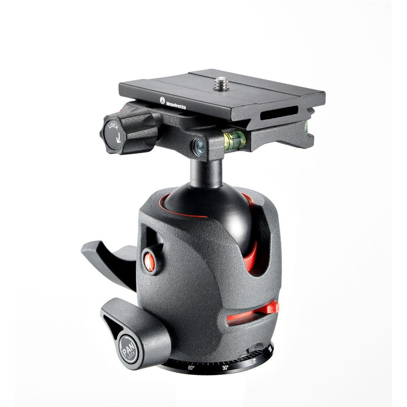Rotule pour trépieds Manfrotto Tête rotative MH054M0-Q6 avec platine à dégagement rapide Arca-Swiss