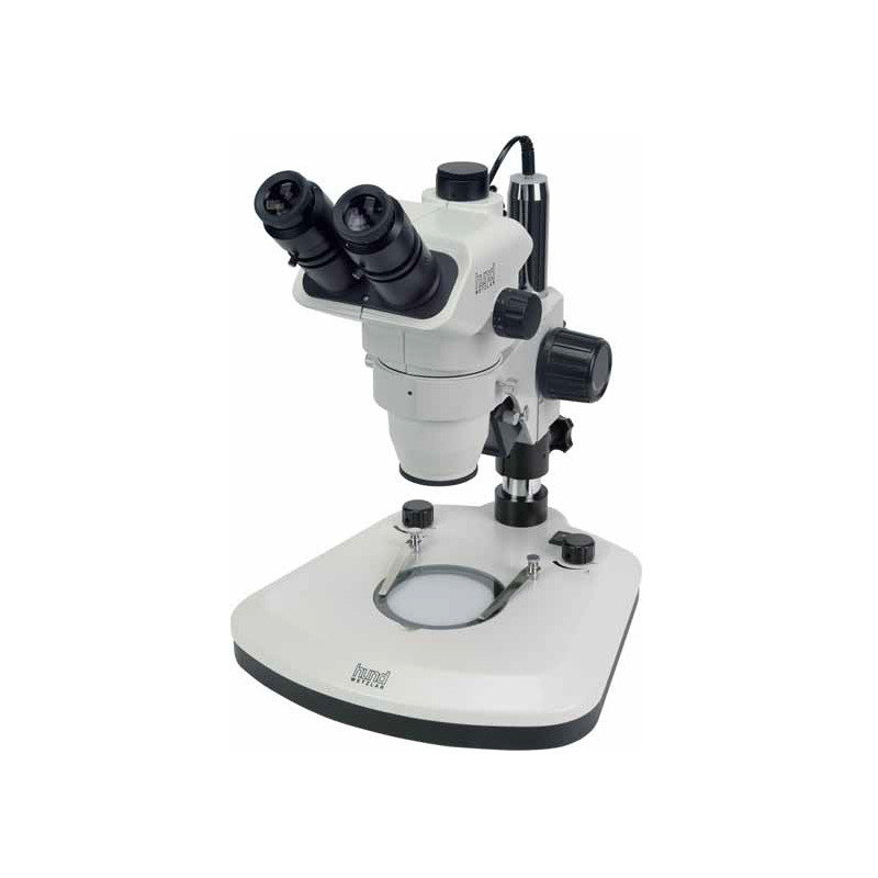 Hund Stéréomicroscope trinoculaire Wiloskop-F, zoom avec statif ST