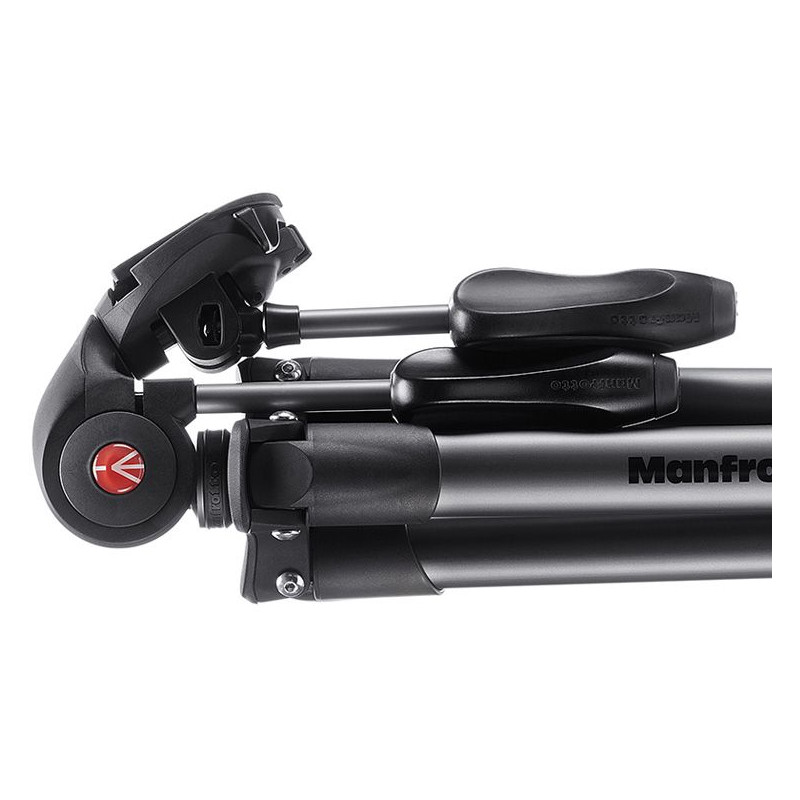 Trépied en aluminium Manfrotto Kit statif tripode photo Compact Advanced, noir