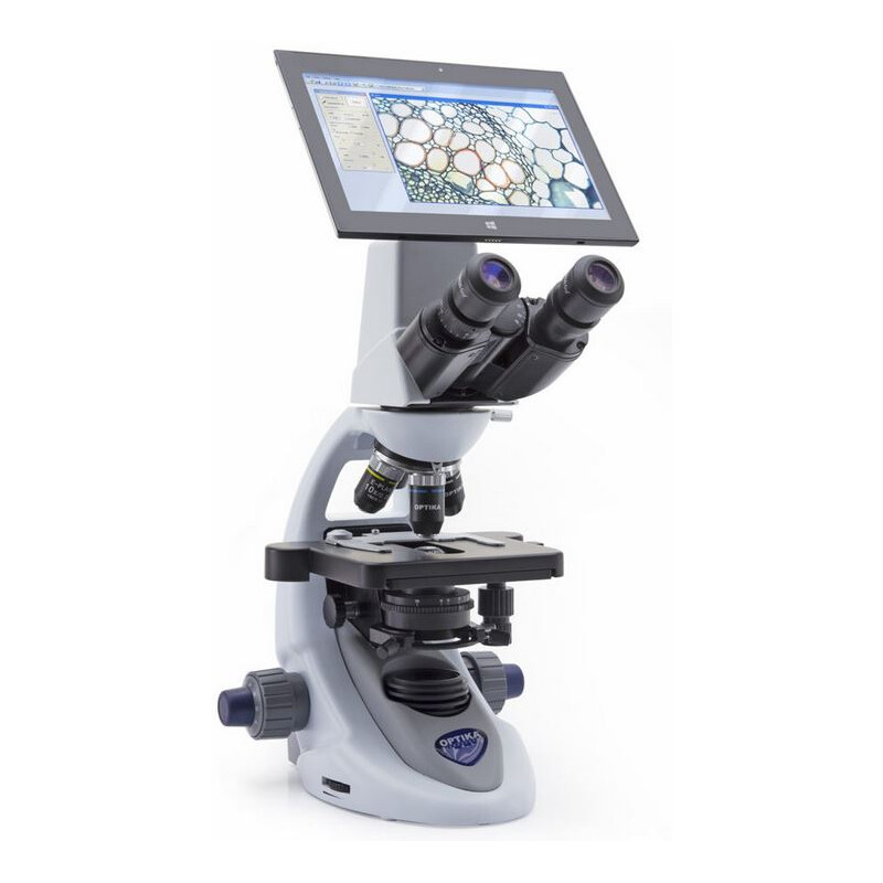 Microscope optique de base - Tête à 2 tubes oculaires et DEL filaire