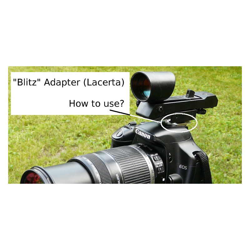 Lacerta Adaptateur pour fixer le chercheur point rouge au support du flash