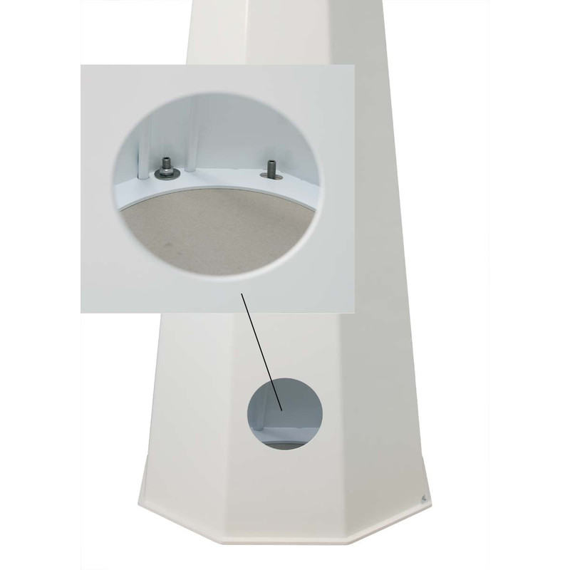 euro EMC Pied colonne d'observatoire P200, hauteur totale 80 cm