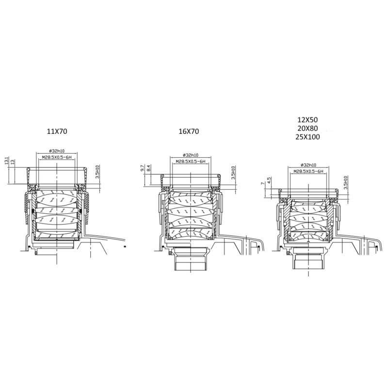 Jumelles Omegon Argus 11x70