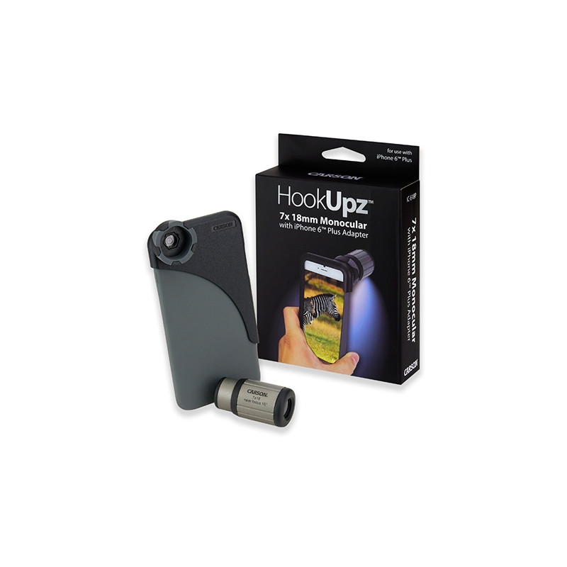 Monoculaire Carson HookUpz 7x18 Mono avec adaptateur smartphone iPhone 6 Plus