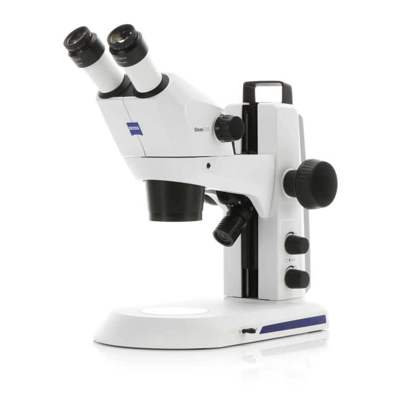 Microscope stéréo zoom ZEISS Stemi 305 trino, K EDU, Greenough, w.d. 110 mm, 10x/23, 8-40x, spot K LED