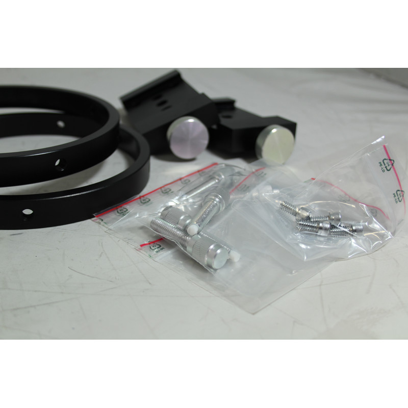 Colliers Omegon 150 mm avec pinces 2" pour optique de guidage