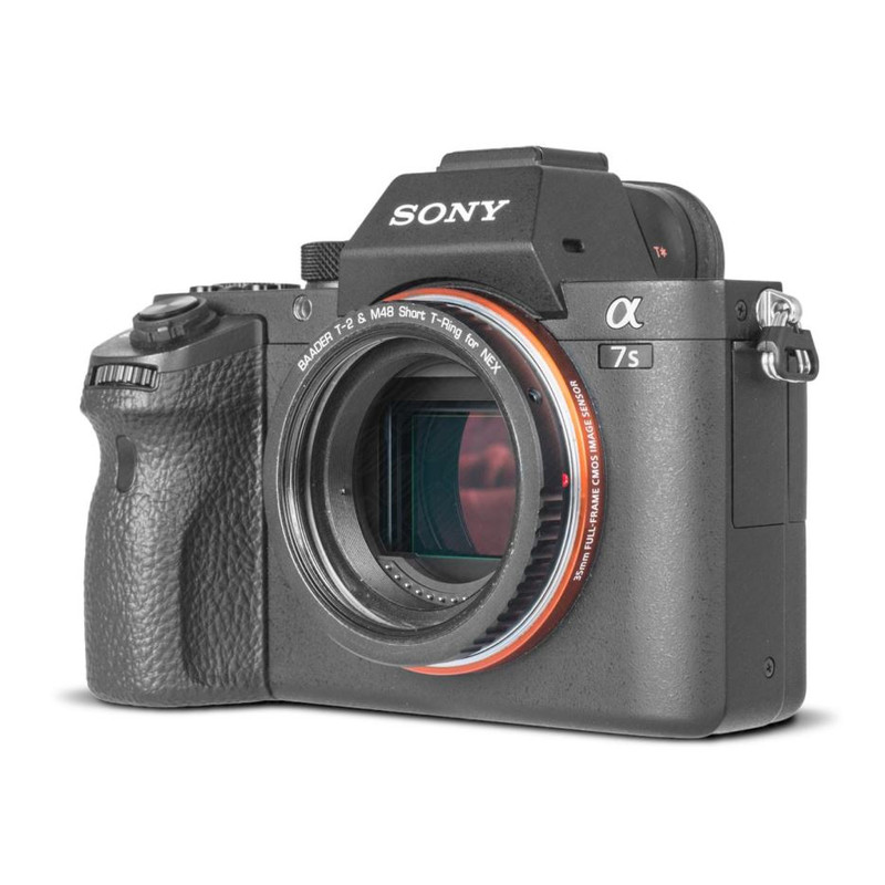 Adaptateur appareil-photo Baader Bague T-pour baïonnette Sony E/NEX avec filetage D52/M48 et T2