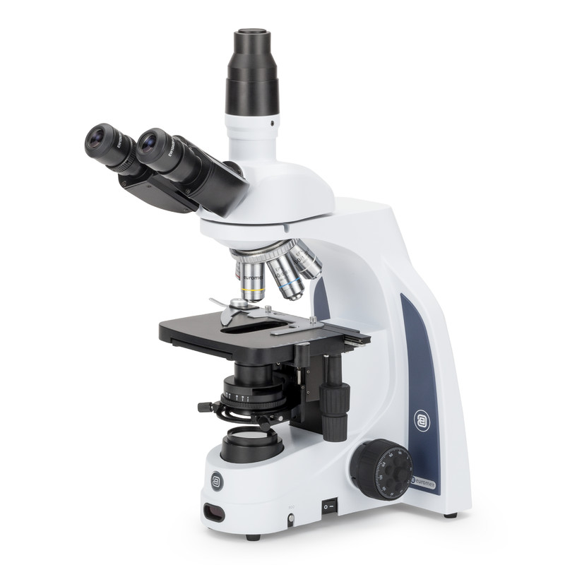 Microscope Euromex iScope IS.1153-EPL, trino, DIN, e-plan, 40x-1000x, iCare, LED
