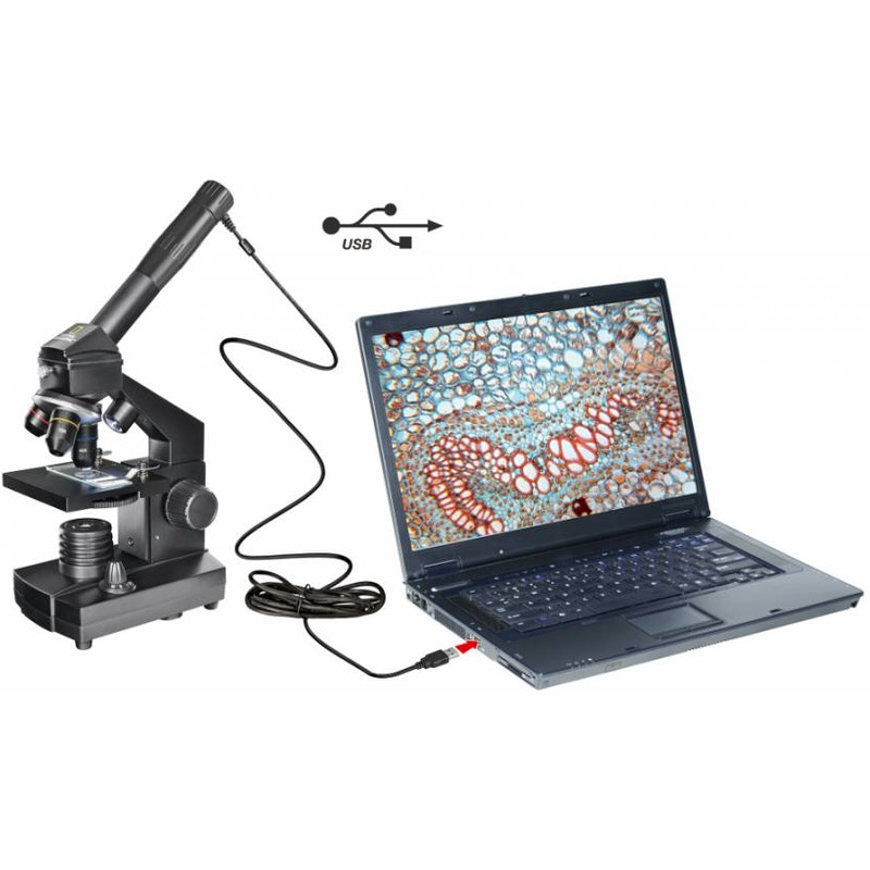 National Geographic Kit microscope 40x-1024x USB (coffret inclus)