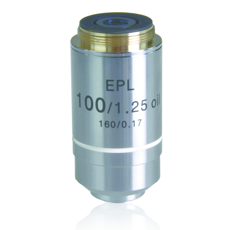 Objectif Euromex IS.7100, 100x/1.25 oil immers., wd 0,13 mm, EPL, E-plan, S (iScope)