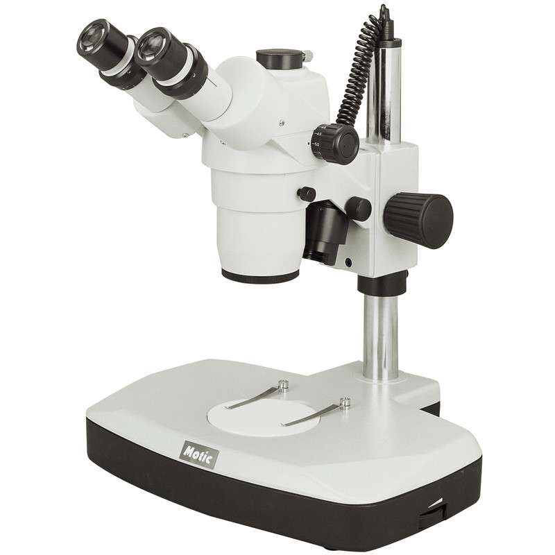 Microscope stéréo zoom Motic SMZ-168-TL, trino, 7,5x - 50x