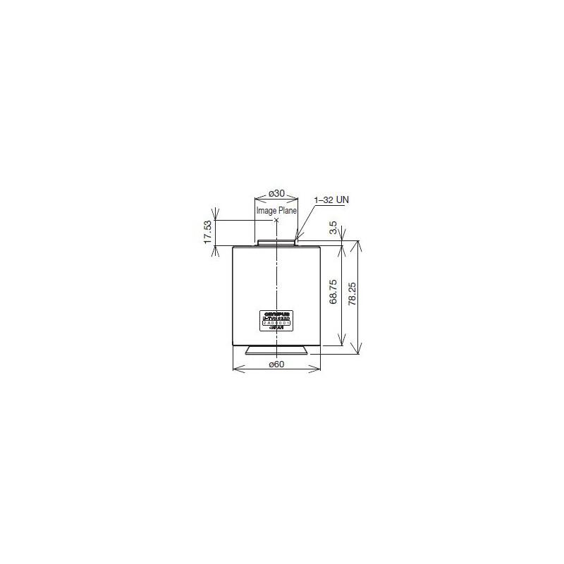 Adaptateur appareil-photo Evident Olympus U-TV0.63XC-1-8, C-Mount