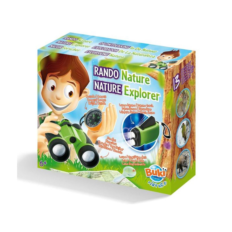 Podomètre Enfant Découverte Coffret Randonnée Nature Buki BN014