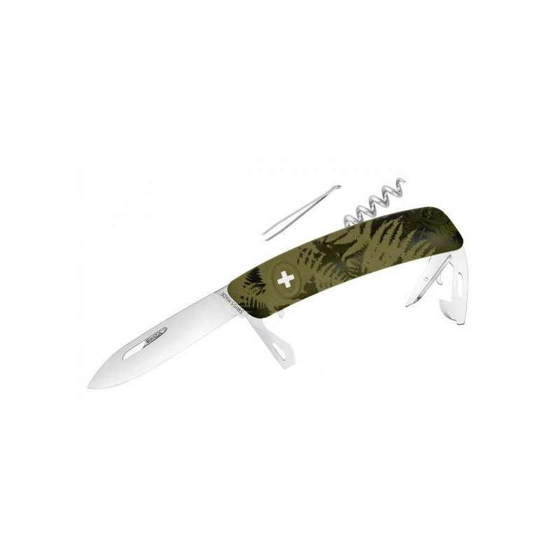 Couteaux SWIZA Couteau de poche suisse C03 SILVA Camo Farn kaki