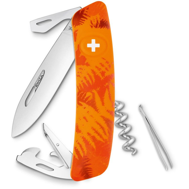 Couteaux SWIZA Couteau de poche suisse C03 FILIX Camo Farn Orange