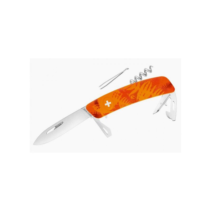 Couteaux SWIZA Couteau de poche suisse C03 FILIX Camo Farn Orange