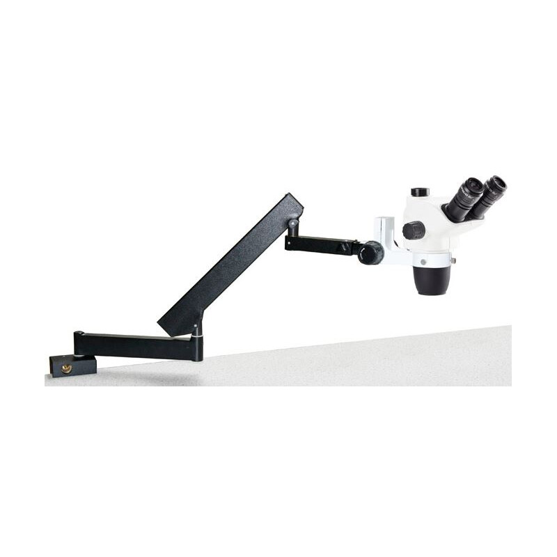 Microscope stéréo zoom Euromex NZ.1703-AP, NexiusZoom EVO, 6,5x à 55x, bras articulé avec pince de table, sans éclairage, trino