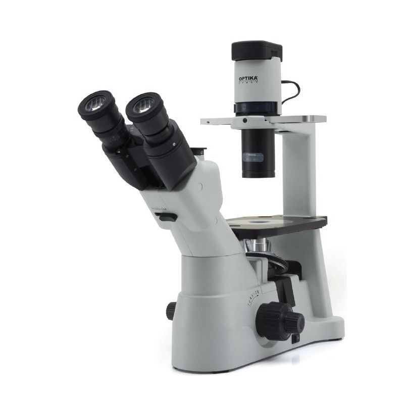 Microscope inversé Optika Mikroskop IM-3, trino, invers, phase, IOS LWD W-PLAN, 100x-400x, EU