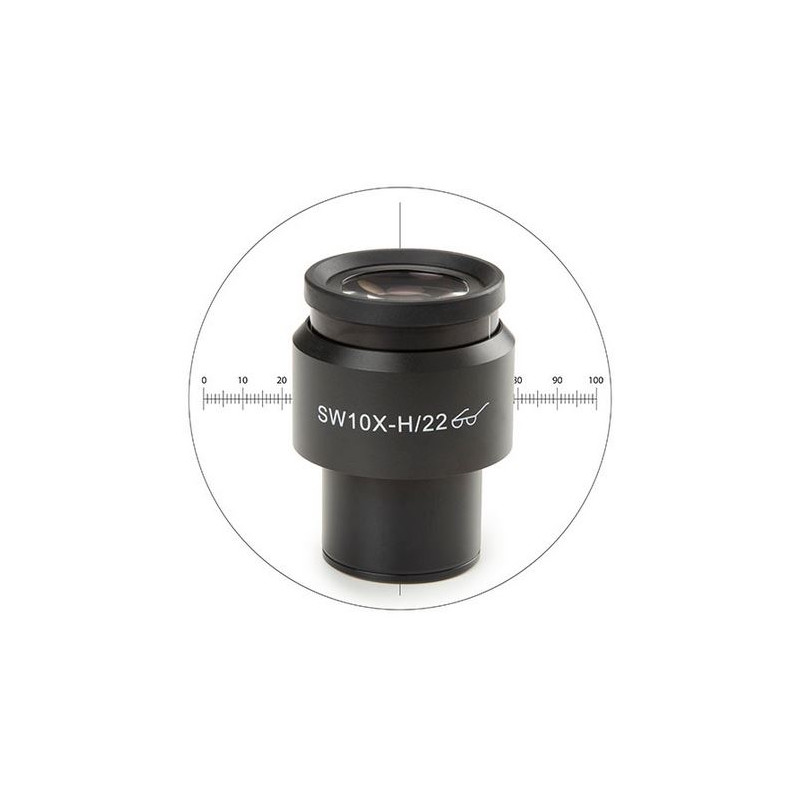 Euromex Oculaire 10x/22 mm, micromètre, réticule, Ø 30 mm, DX.6210-CM (Delphi-X)