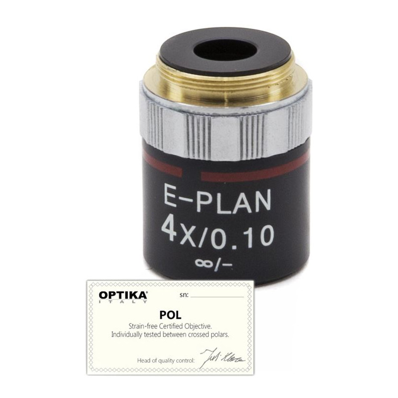 Objectif Optika 4x/0.10, infinity, N-plan, POL, M-144P  (B-383POL)