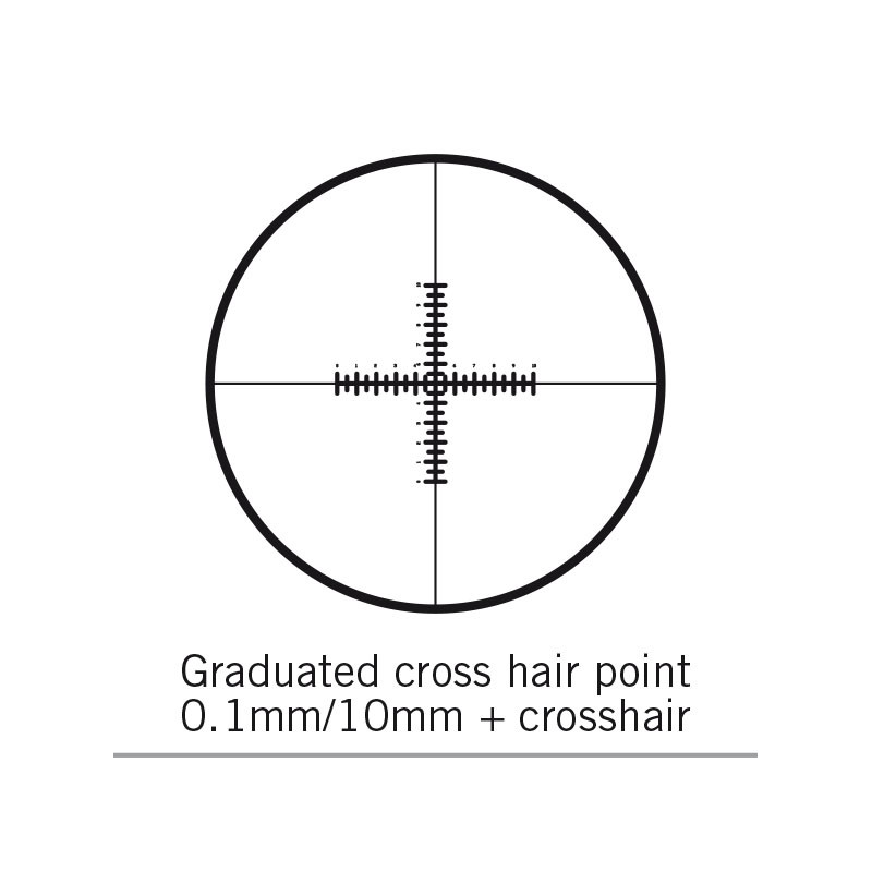 Motic Double réticule en croix, grille 100/10 mm, , Ø25 mm (pour SMZ-161)
