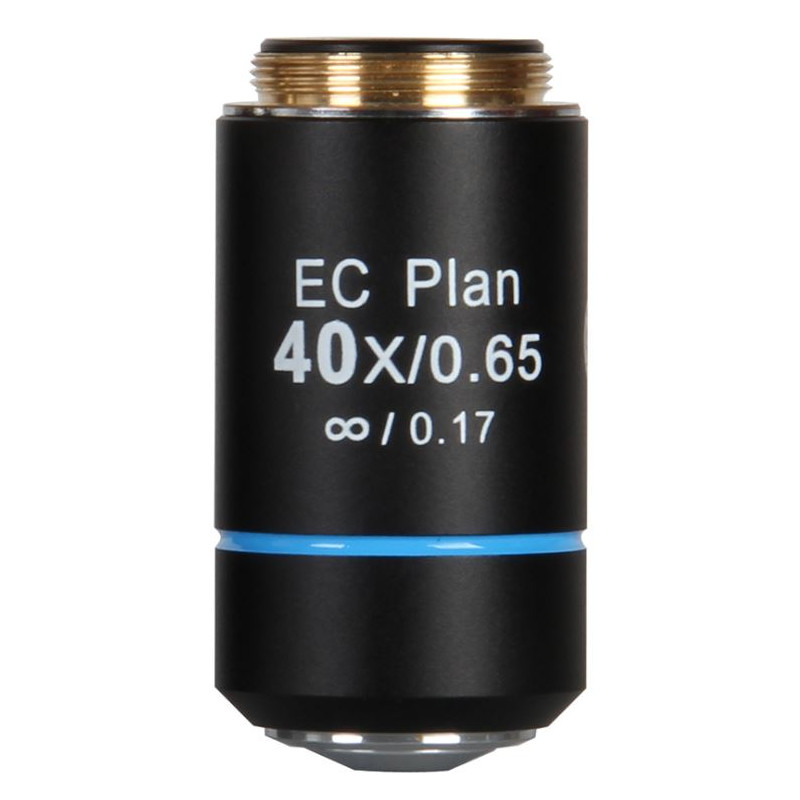 Motic Objectif EC PL, CCIS, plan, achro, 40x/0,65, S, distance de travail  0,5 mm (BA-210)