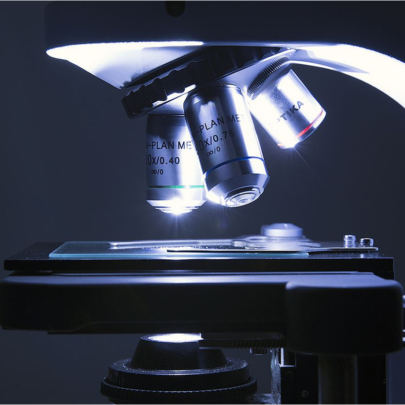 Microscope Optika B-510-5IVD, trino, 5-head, W-PLAN IOS, 40x-1000x, IVD
