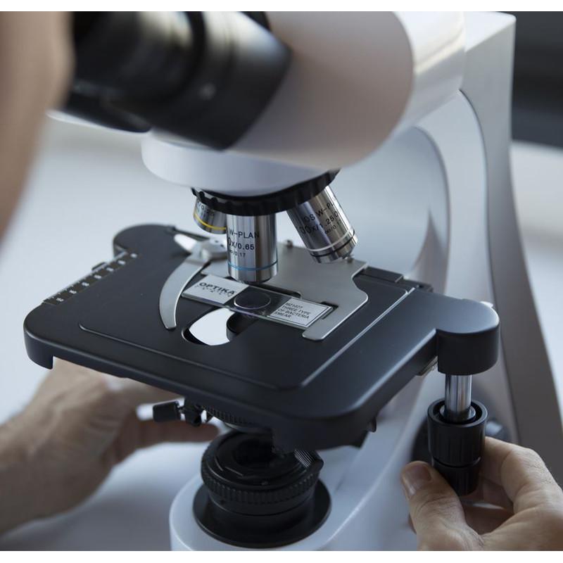 Microscope Optika B-510BF, brightfield, trino, W-PLAN IOS, 40x-1000x, EU