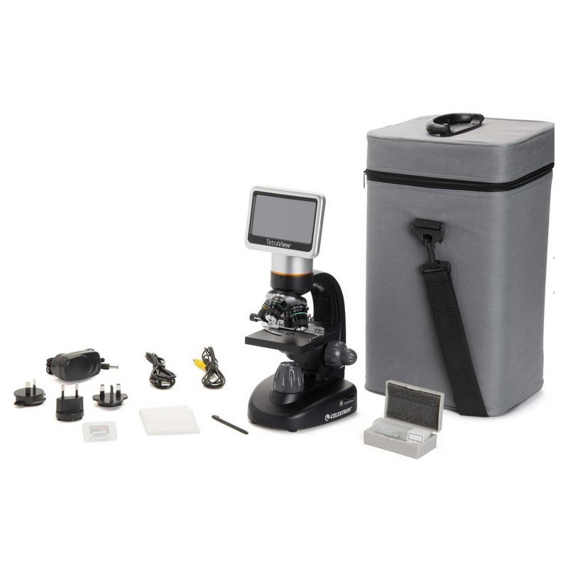 Microscope Celestron TetraView, Touch Screen, 40-400x