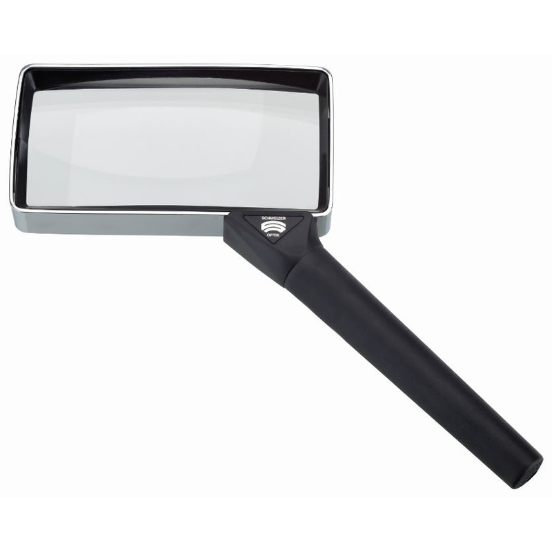 Schweizer Loupe à main Basic-Line CLASSIC, 4D/2x/100x50mm, biconvexe