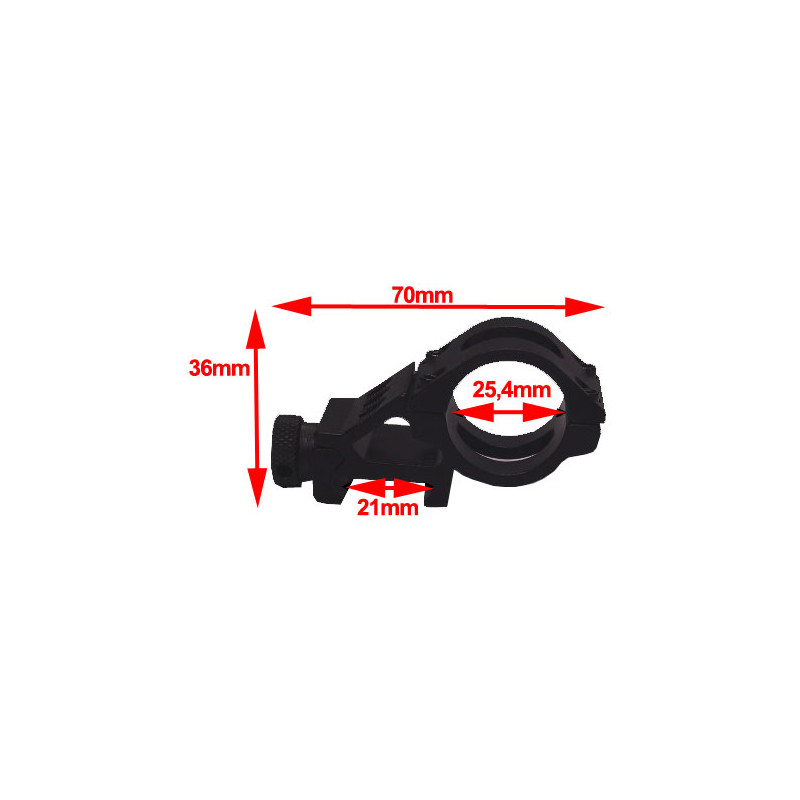 Seben Lunettes de tir Montage 45° 25,4 mm (1") 21 mm Weaver Picatinny Chasse RSM08