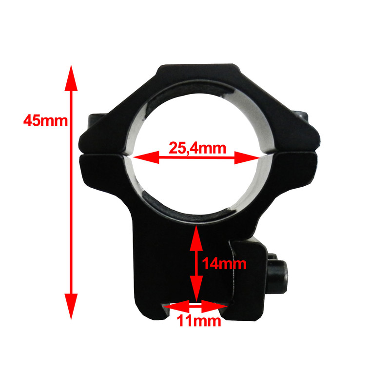 Seben Montage Lunette Visée 25,4mm (1'') / 11mm Rail Chasse Fusil RSM10