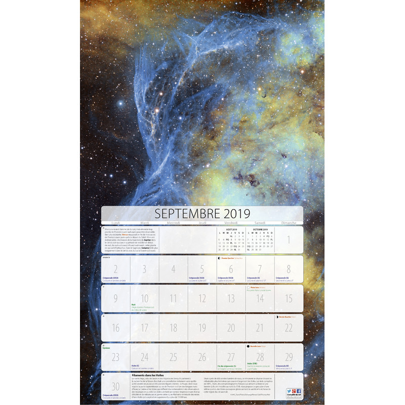 Amds édition  Kalender astronomique 2019