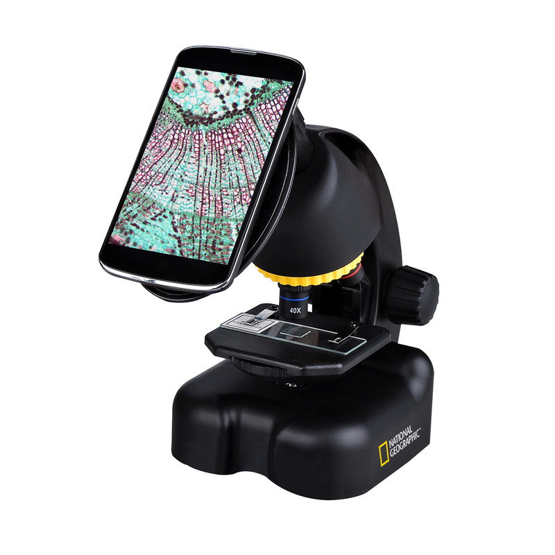 National Geographic Lunette astronomique compacte + microscope avec porte-Smartphone