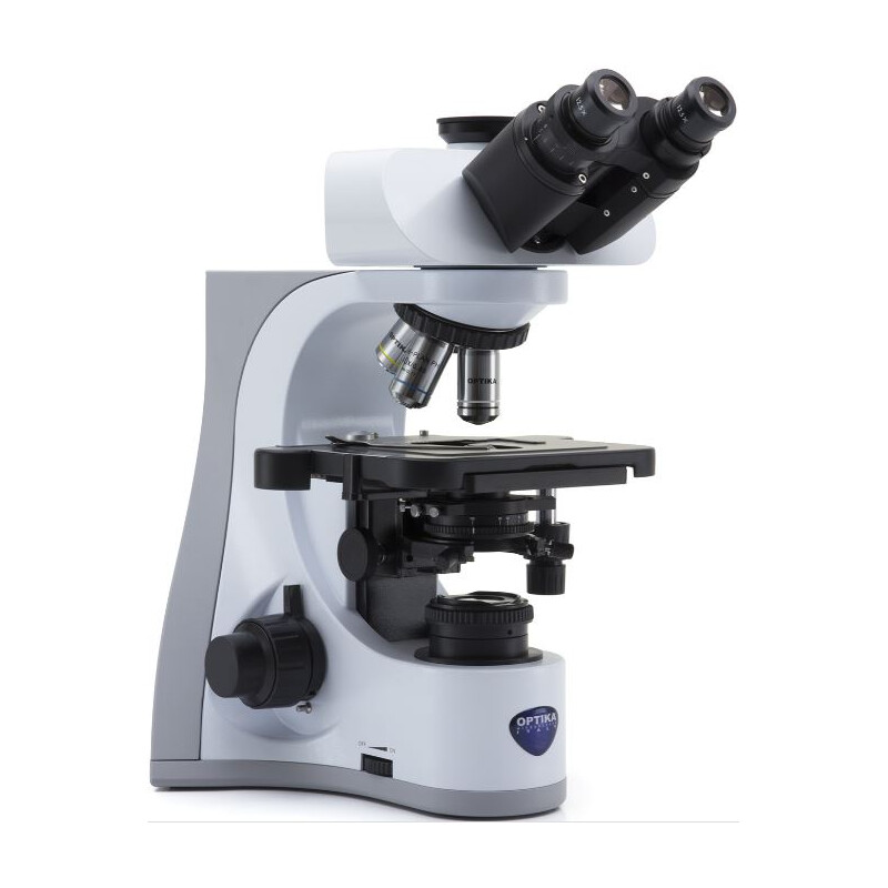 Microscope Optika B-510ASB, asbestosis, trino, 40x phase, 40x-1000x, W-PLAN IOS, W&B 12.5x, EU