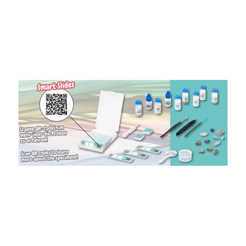 Bresser Junior Kit d'accessoires de microscopie intelligente avec codes QR