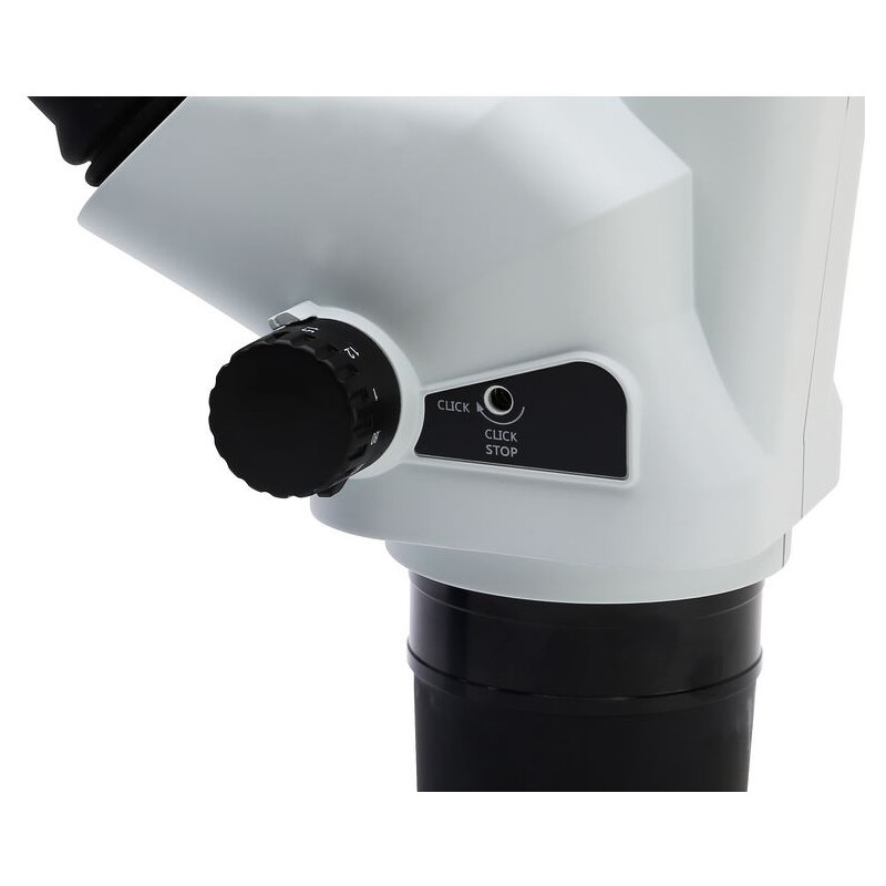 Microscope stéréo zoom Optika SZO-10,  trino, 6.7-45x, überhängend, 2-Arm, ohne Beleuchtung