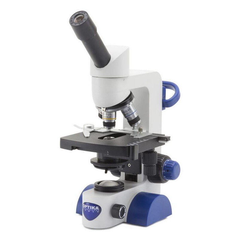 Microscope Optika B-62, mono, 40-400x, LED, Akku, Kreuztisch