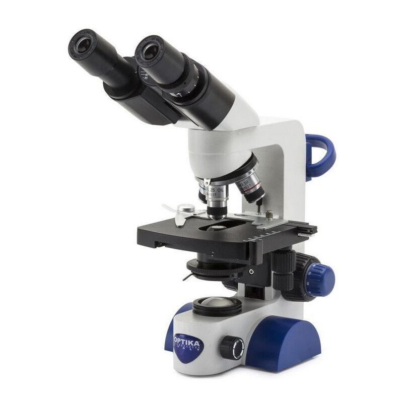 Microscope Optika B-69, bino, 40-1000x, LED, Akku, Kreuztisch