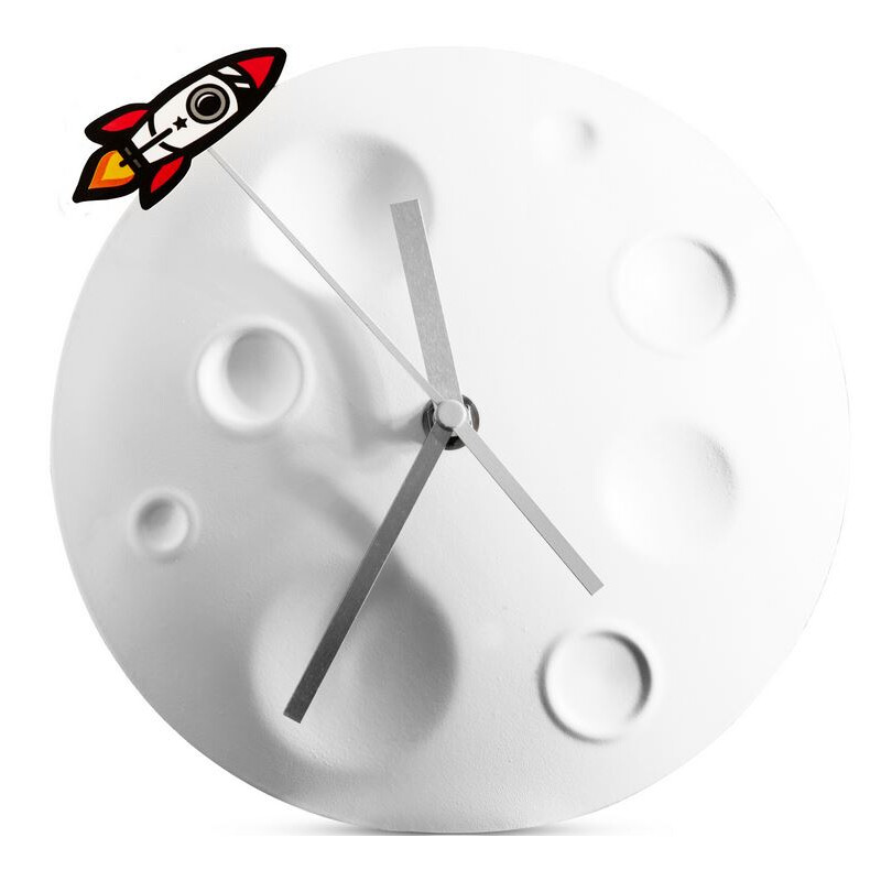 Horloge suck UK Rocket Moon Clock