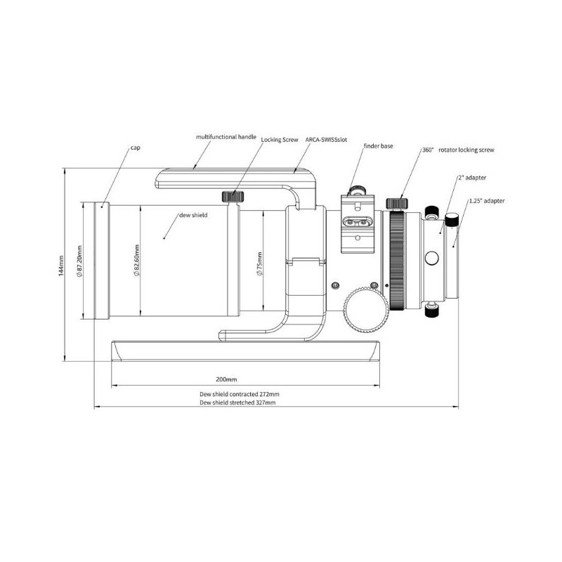 Lunette apochromatique Sharpstar AP 61/270 EDPH III OTA