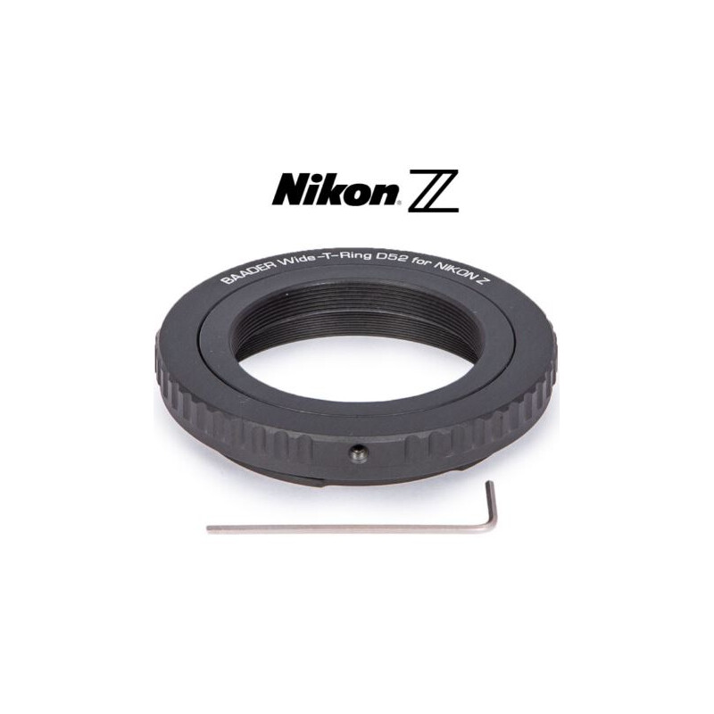 Adaptateur appareil-photo Baader T2/Nikon Z & S52 Wide-T