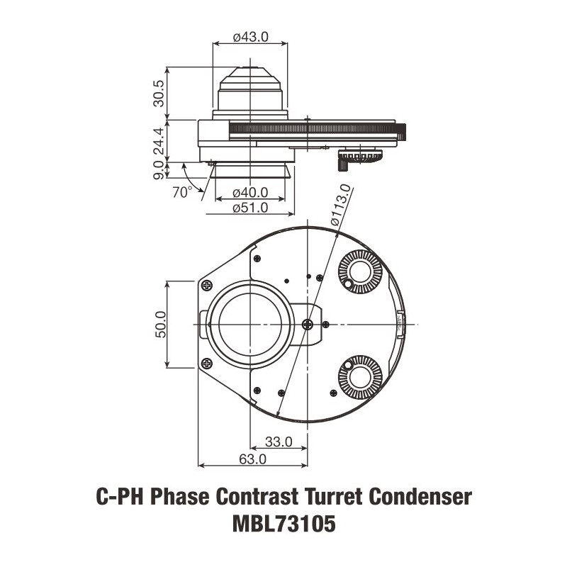 Nikon Condenseur de contraste de phase C-C