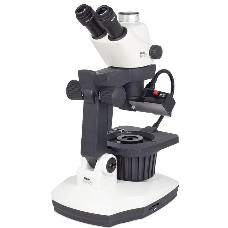 Microscope stéréo zoom Motic GM-171, trino,  7.5-50x, wd 110mm