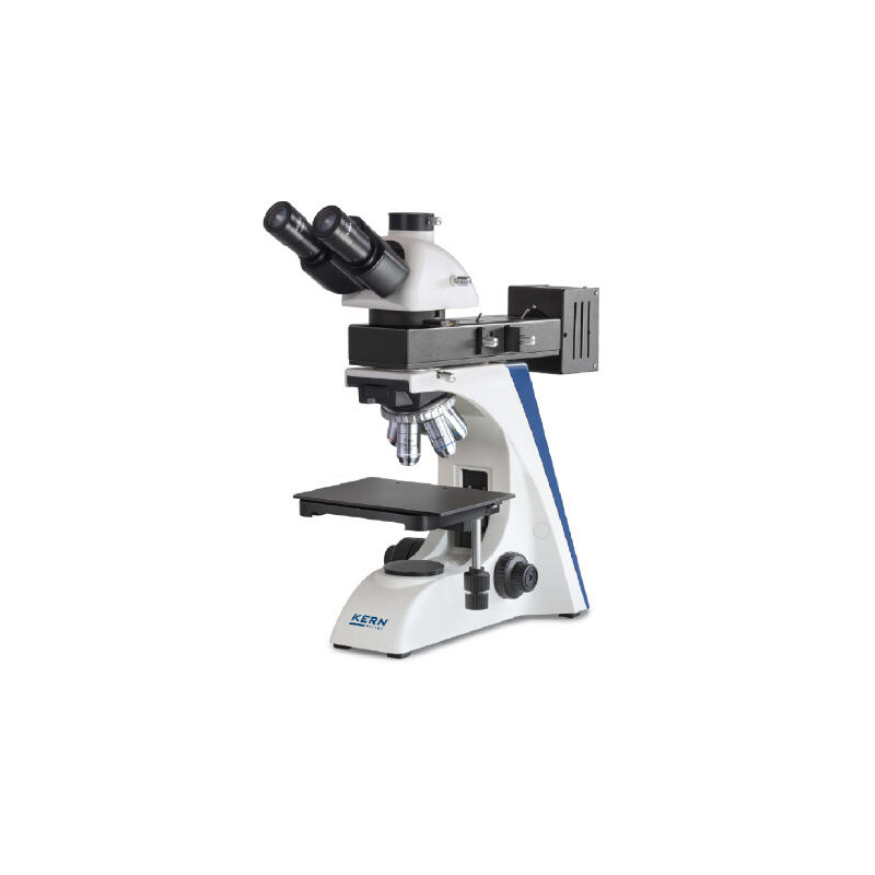 Microscope Kern OKN 175, MET, POL, trino, Inf plan, 50x-400x, Lumière incidente, HAL, 50W
