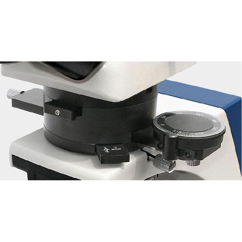 Microscope Kern OPN 184, POL, trino, Inf plan, 40x-400x, Lumière incidente, HAL, 100W