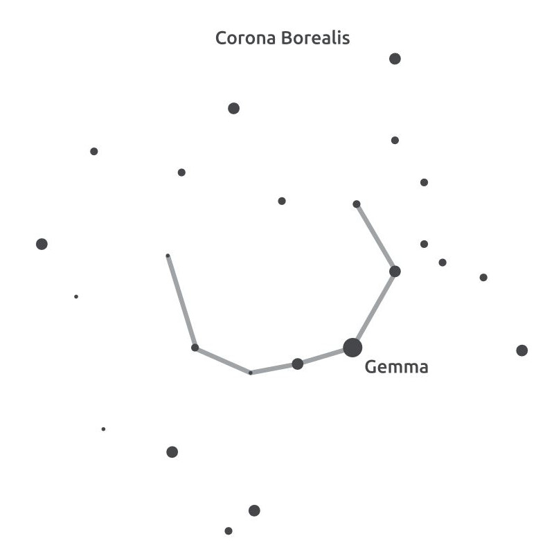 Masketo Masque en polyester Corona Borealis (Couronne boréale)